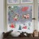 Vinyl stickers on the windows "New Year's village", reusable, 70 x 25 cm, New Year