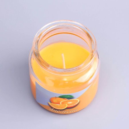 Candle in the bank Aromatic "Juicy Orange" 6x8.5cm-5