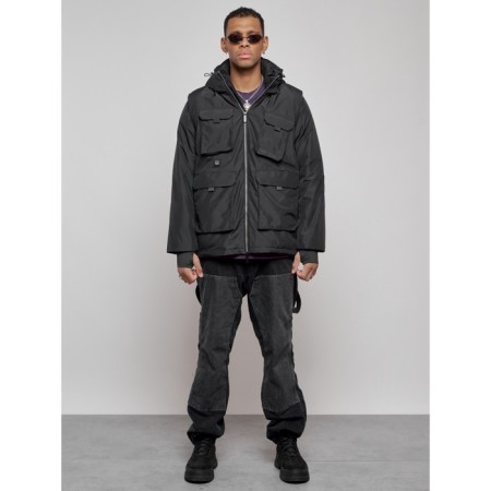 Luy jacket transformer male winter, size 48, black color-23