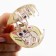 Hair crab, hair clips, beige color, 5 x 5 x 3.5 cm