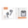 Hoco EW34, TWS, wireless headphones, inserts, BT 5.3, 30/250 mAh, gray