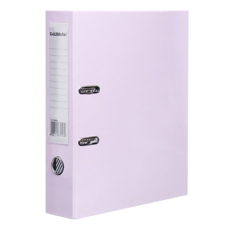 PAPKA-registrar A4 75mm Calligrata laminated, light lilac-1