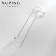 Earrings with rhinestones Xuping broke out, sophistication, white color in silver