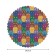 The tablecloth “Bright colored cats”, round, Saten, d = 150 cm