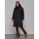 Coat insulated winter female, size 50, black color