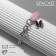 Bracelet "Butterfly" field, pink color in silver, l = 16 cm