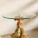 Decorative table "Flower" gold 45x45x82 cm