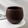 Pot for flowers "Japan", 3 l, dark brown color