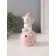 Souvenir Ceramics Light "Bear in a pink cap on a ball with stars" 8x8x15 cm
