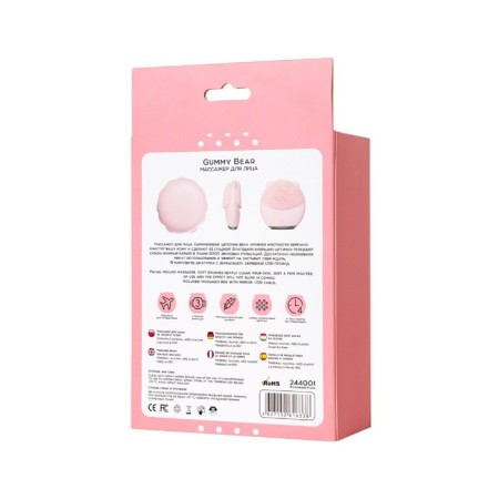 Facial massager Yove Gummy Bear, Pink, 7.5 cm-7