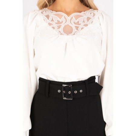 Female blouse, size 44, white color-1