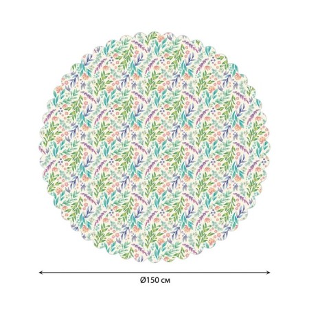 Photo scatter round, size 150x150 cm, Saten-1