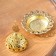 Kurilnitsa for incense powder and cones "light", golden, 9x8 cm