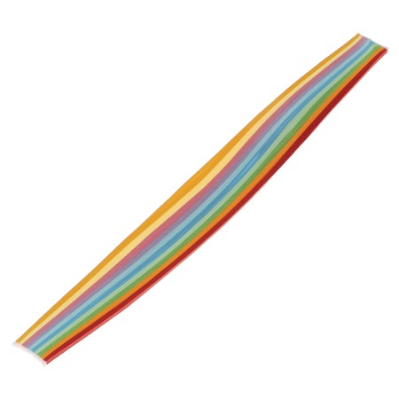 Quilling paper "Rainbow", 10 colors, (set of 200 pcs) 3 mm x 300 mm, 80 g/m2-2