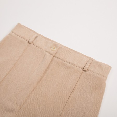 Women's pants Minaku: Casual Collection Ecrew color, size 44-5