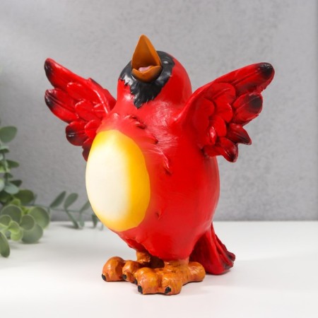 Souvenir Polystone "Red Bird" 18x10.5x19.5 cm-2