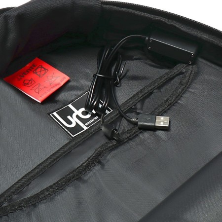 Youth backpack 39 x 30 x 17, ergonomic back, Devente Label 19l, + USB Hoodie Man 7032441-15
