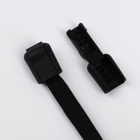 Set for laces, d = 5 mm, latch and tip, 2 pairs, black color-2