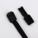 Set for laces, d = 5 mm, latch and tip, 2 pairs, black color