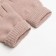 Gloves of female two -layer minku plain, size 6.5, beige color