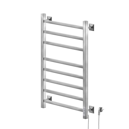 The electric heated towelputor "Sanprise" Quadro P8, 400x800 mm, right, chrome