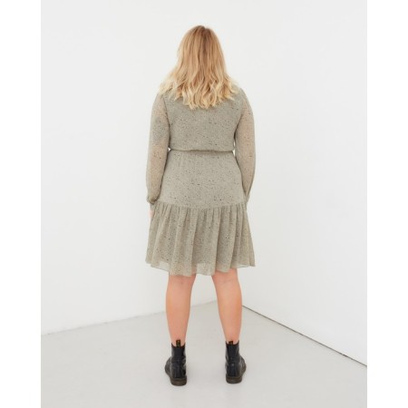 Women's dress MIST PLUS-SIZE, R.50, Green-2