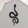 Decor "Black Snake" Foamiran, 7 cm (set 6 pcs)