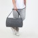 Sports bag with lightning, long belt, gray color
