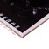 Notepad A5, 80 sheets in a cage, on the crest "Black Marble", a solid substrate, cover coated cardboard, block 60g/m2