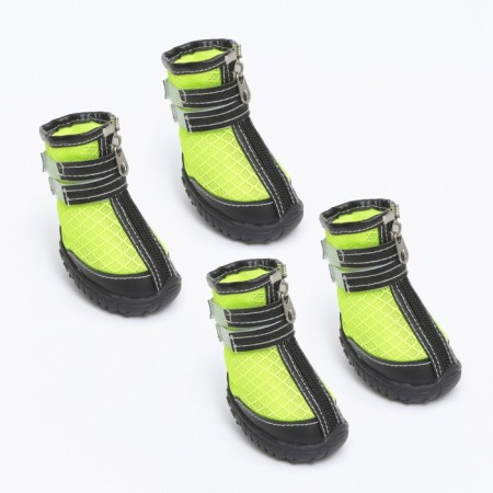 The boots are tall for large dogs, set 4 pcs, size L (sole 10x7 cm), black-salam-1