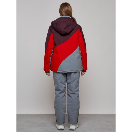 Ski suit female, size 54, red color-3