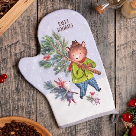 New Year. Varazhka-Poskatka "Magic Winter" 20x27cm, Sarzha, 100% H/L, Vatin 250g/M2-1