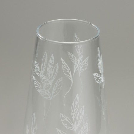 Vase for the flowers "botany" glass, transparent, 26 cm.-4