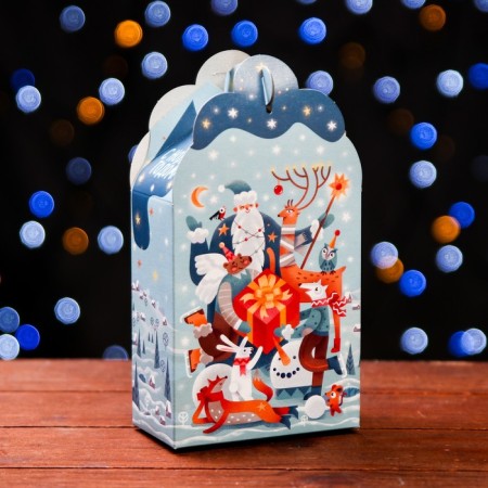 Gift box "Fantasy" in green 11.1 x 5.8 x 20.5 cm-1