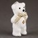 A toy of foam "Bears" with a bow, 12 cm