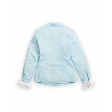 Blouse for girls, height 146 cm, blue color-4