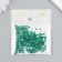 Glass beads 8/0 "matte translucent. Dark green" 10 g