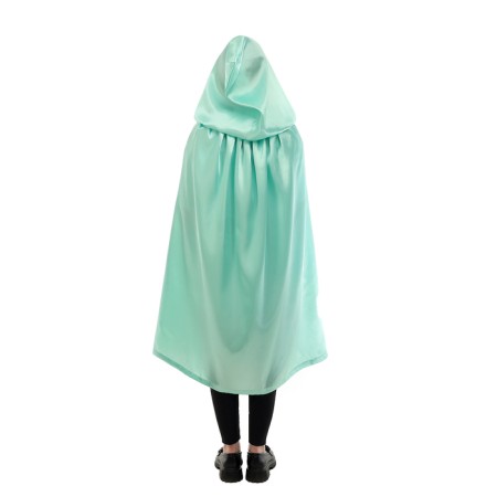 Carnival cloak of children, satin, color mint length 100cm-3