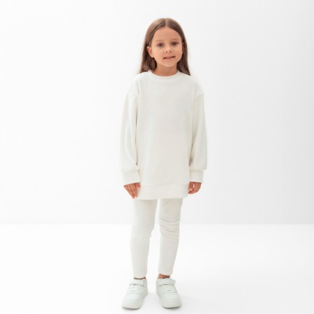 Kidsa (sweatshirt, leggings) KAFTAN PLUSHY R.30 (98-104), white
