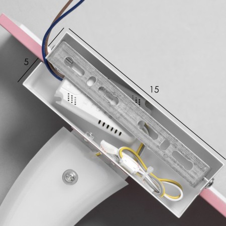 Bra "Palma" LED 18W Pink 35x25x8cm-10