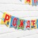 Garland on the tape "Happy Birthday!", Length 215 cm