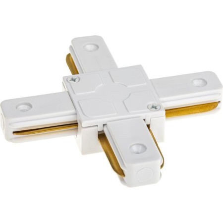 Connector Track-hide for connecting the tire pipeline X-shaped hard Artline plastic/copper BEL 59749 4-2