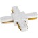 Connector Track-hide for connecting the tire pipeline X-shaped hard Artline plastic/copper BEL 59749 4