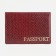 Cover for passport, red color