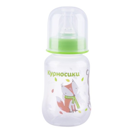 A bottle for feeding "animals", fitted, with 2 silicone nipples, 125 ml, from 0 months.-5