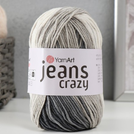 Yarn "Jeans Crazy" 55% cotton, 45% acrylic 160m/50g (8204 print)-4