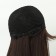 Artificial wig, with a bang, imitation of the skin, 60 cm, brown