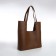 Women's bag-bag on a magnet, cosmetic bag, brown color