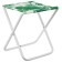Folding stool, tropical leaves