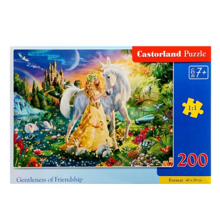 Puzzle "Tender Friendship. Unicorn ", 200 elements-1